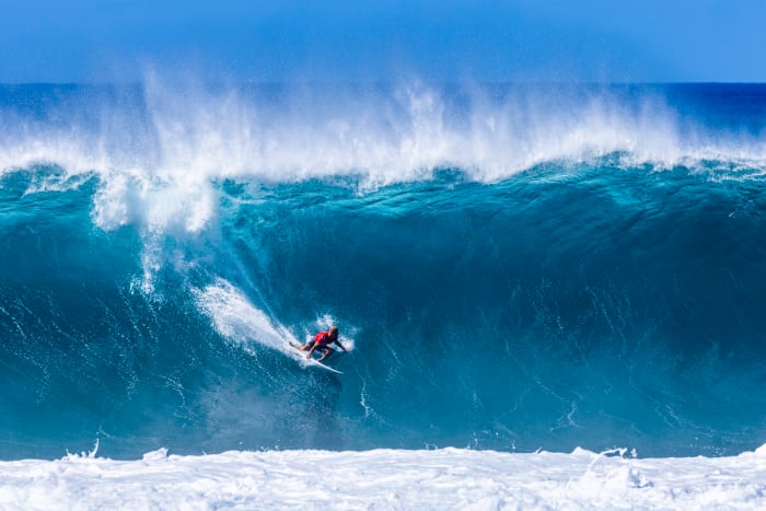 Slater arrived at Pipeline in February having gone nine years without a win there. His opponent in the final wasn’t even half his age.